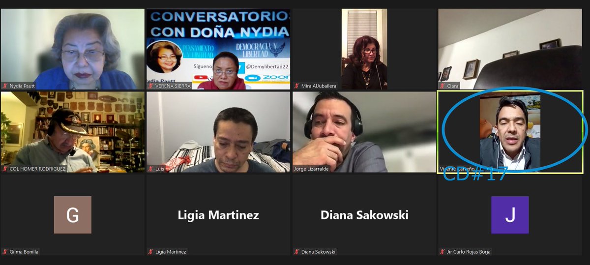 veresiepi7's tweet photo. Estamos en un conversatorio con el Candidato al Senado #JoséVicenteCarreñoCastro por el #17CD. Síguenos en Democracia y Libertad por YouTube. https://t.co/Ix4xm5Igfc