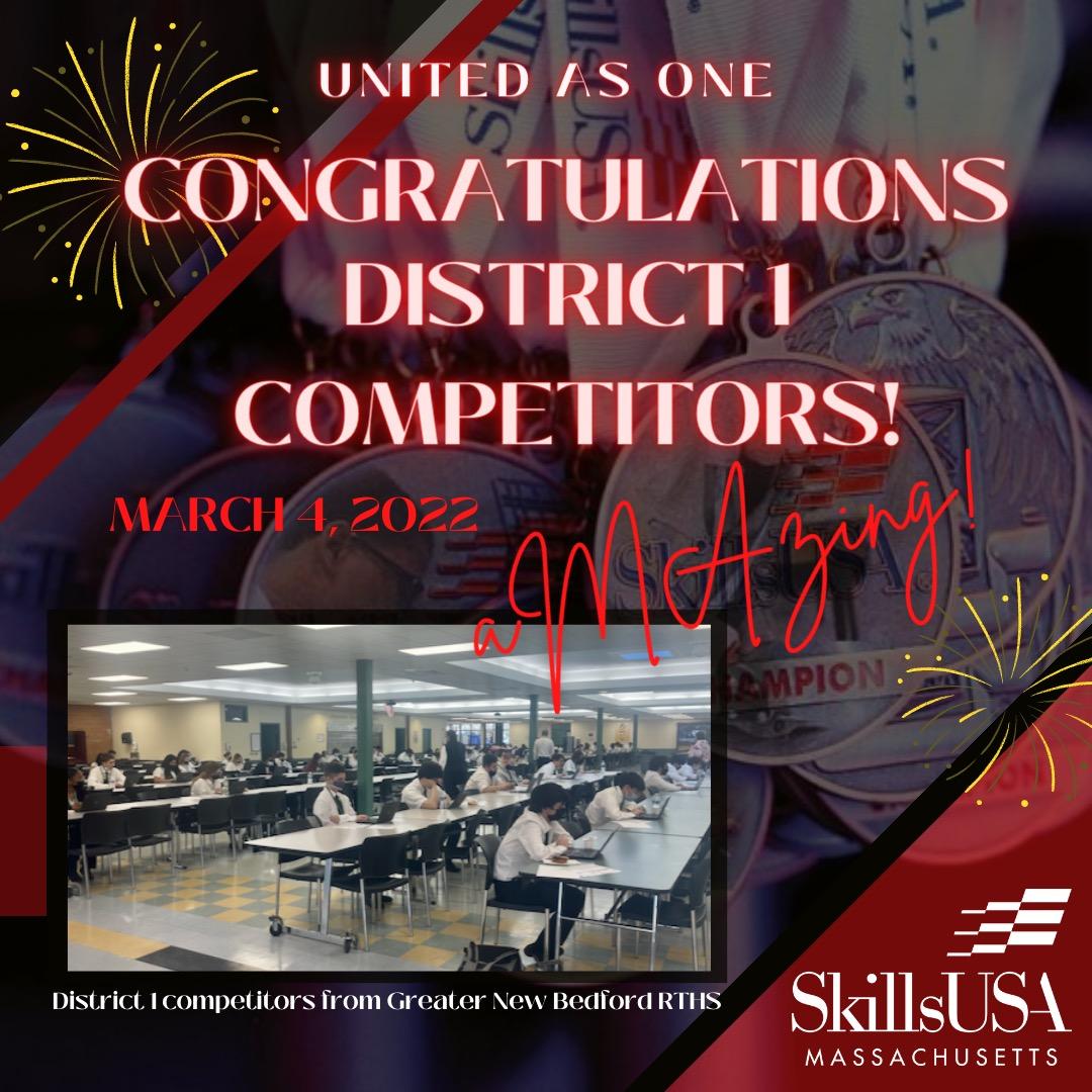 maskillsusa's tweet photo. District 1 competitors did aMAzing today! 🎉
Results from today's competition will be announced next week, so stay tuned!
.
.
.
.
.
#district1 #championsatwork #leadersintraining #CTE #skilled #skillsusa #maskillsusa https://t.co/K4sLqMbG99