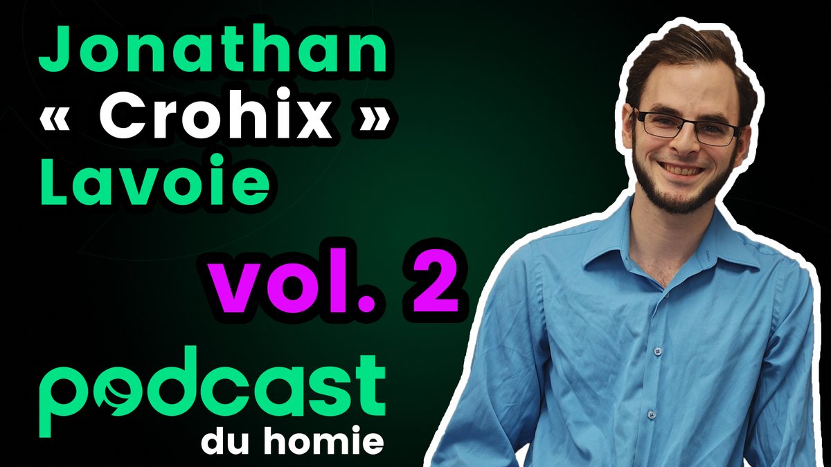 PodcastDuHomie's tweet photo. Plus de 2 ans après sa première apparition au podcast, Crohix est de RETOUR pour nous parler de ses projets Esports et pour se replonger dans le bon vieux drama de Rocket League québécois. 😏 
On vous attend le samedi 12 mars à 21:00 sur https://t.co/Cl2WQC08dX. https://t.co/rDeXbPWLJh