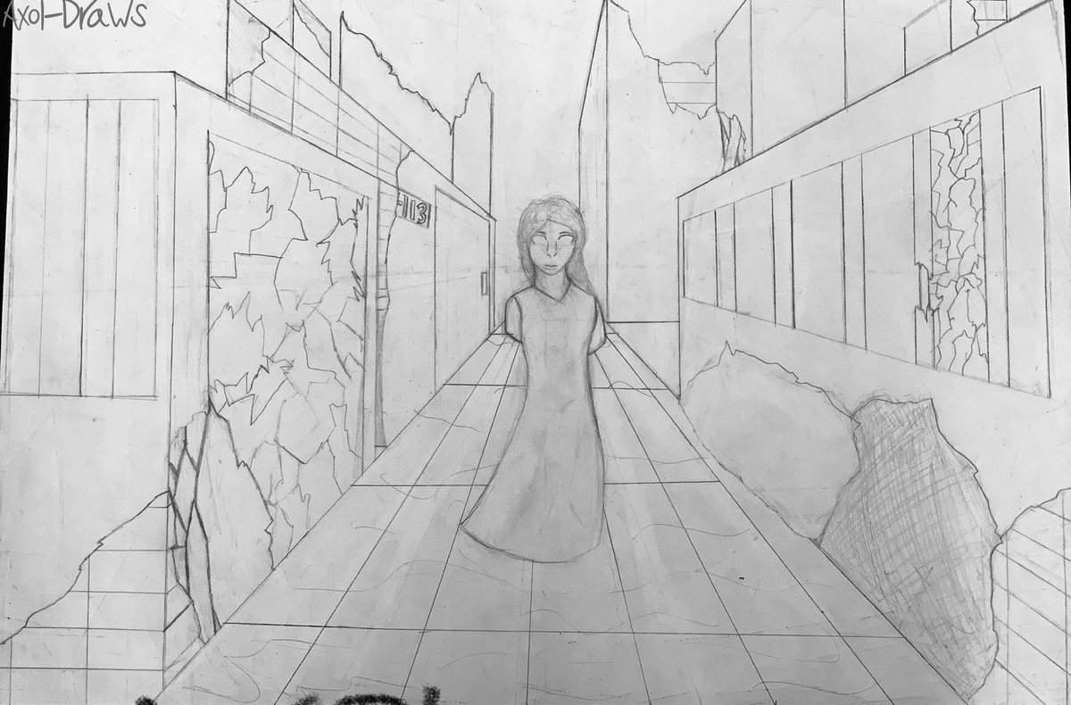 AxolDraws's tweet photo. Been drawing a lot at school #art #artwork #linearperspective #Hispanic #Cards #abandoned #years #traditionalart https://t.co/snEVLGBsXj