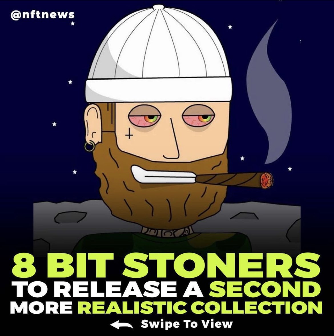 ShadyStoners's tweet photo. Did you see us on NFT News? 👀 Don’t forget to follow us on Instagram! All links in bio 🤙🏼🔥👀 #NFT #8BS https://t.co/7OM2Hktjld