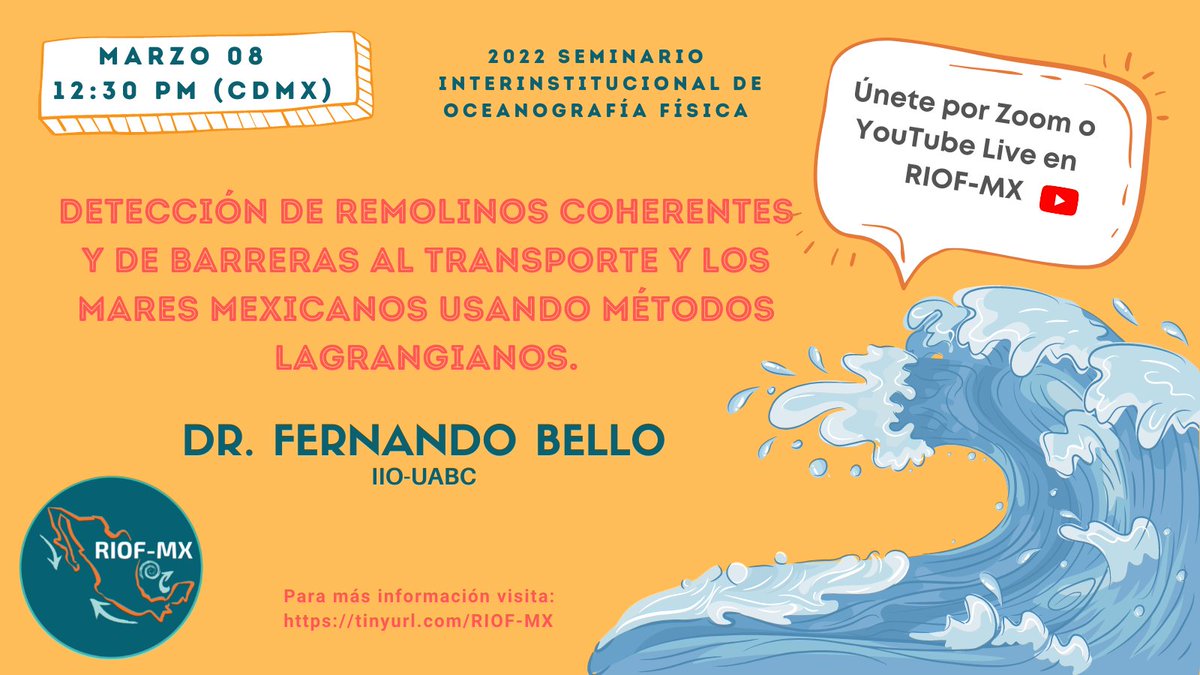 ¡No te pierdas el primer seminario RIOF de la temporada!

Acompañanos por zoom: cuaieed-unam.zoom.us/j/83082550086?…

o síguelo por YouTube Live: youtube.com/channel/UC32MH…