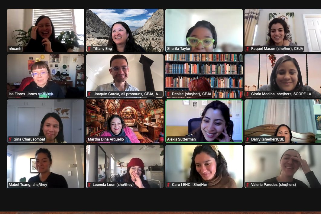 cejapower's tweet photo. 🥰 We're feeling renewed & uplifted from our CEJA-staff member retreat last week 🥰
Sending appreciation to all our member-leaders @PODERSF @EHCSanDiego @APEN4EJ @CRPE_EJ @CBECal @CCAEJ @SCOPE_LA @LCJandA @PSRLA @CAUSE805 & amazing retreat planners 💗💗
#EJpower #karaoke https://t.co/3jKrQLhADQ