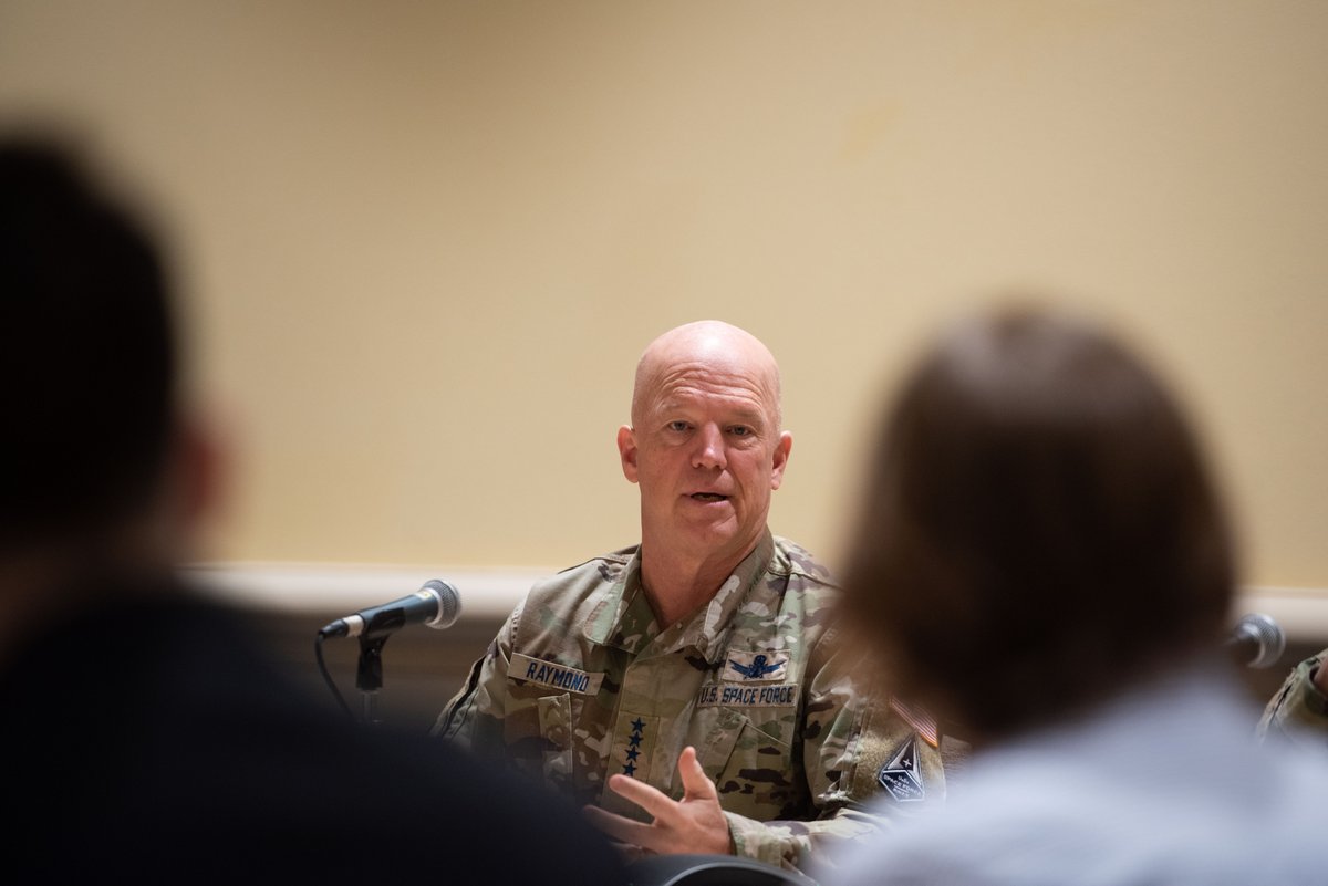 .<a href="/SpaceForceCSO/">General Chance Saltzman</a> Gen. John W. "Jay" Raymond and Chief Master Sgt. of the Space Force Roger A. Towberman hosted a media round table where they fielded questions from defense reporters during the 2022 @AirForceAssoc Warfare Symposium. #SemperSupra #AWS22
