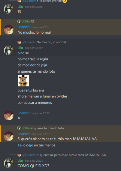 Tito_Ziot's tweet photo. otro dia normal en discord #elpepe #funenme #hijosdeputa https://t.co/UXtbWzYYUQ