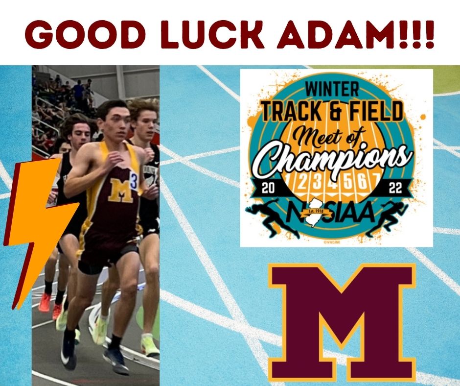 DodgerAthletics's tweet photo. MHS Senior, Adam Angelone will compete in the 3200m at the 2022 Winter Track Meet of Champions on Saturday at 10am in Toms River! @mhsnjxctf #DodgerSTRONG #DodgerPROUD #FASTDodger #LetsGOOOOOO https://t.co/uLcVdempy6