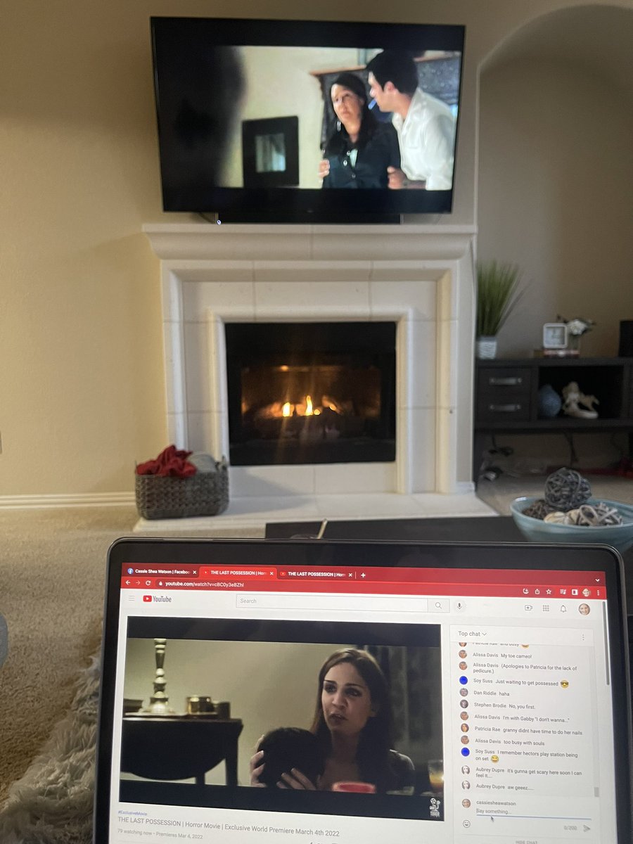 From our first watch party today! It is going to get crazy very soon! 
 #TheLastPossessionWatchParty