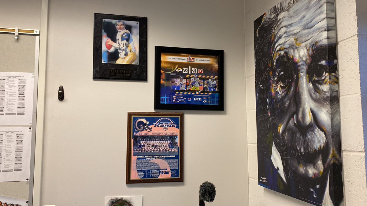 RLDeVore's tweet photo. Just added my new Super Bowl champions Rams photo to my classroom! #LosAngelesRams #Rams #LARams #Champions #RamsHouse https://t.co/rNiF2hEnjc