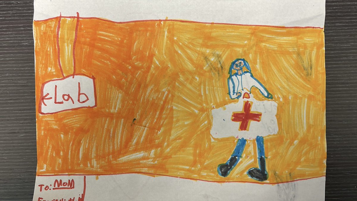 My son’s vision of what it is to be a surgeon-scientist. I think the truth is far less… orange? #UroSoMe