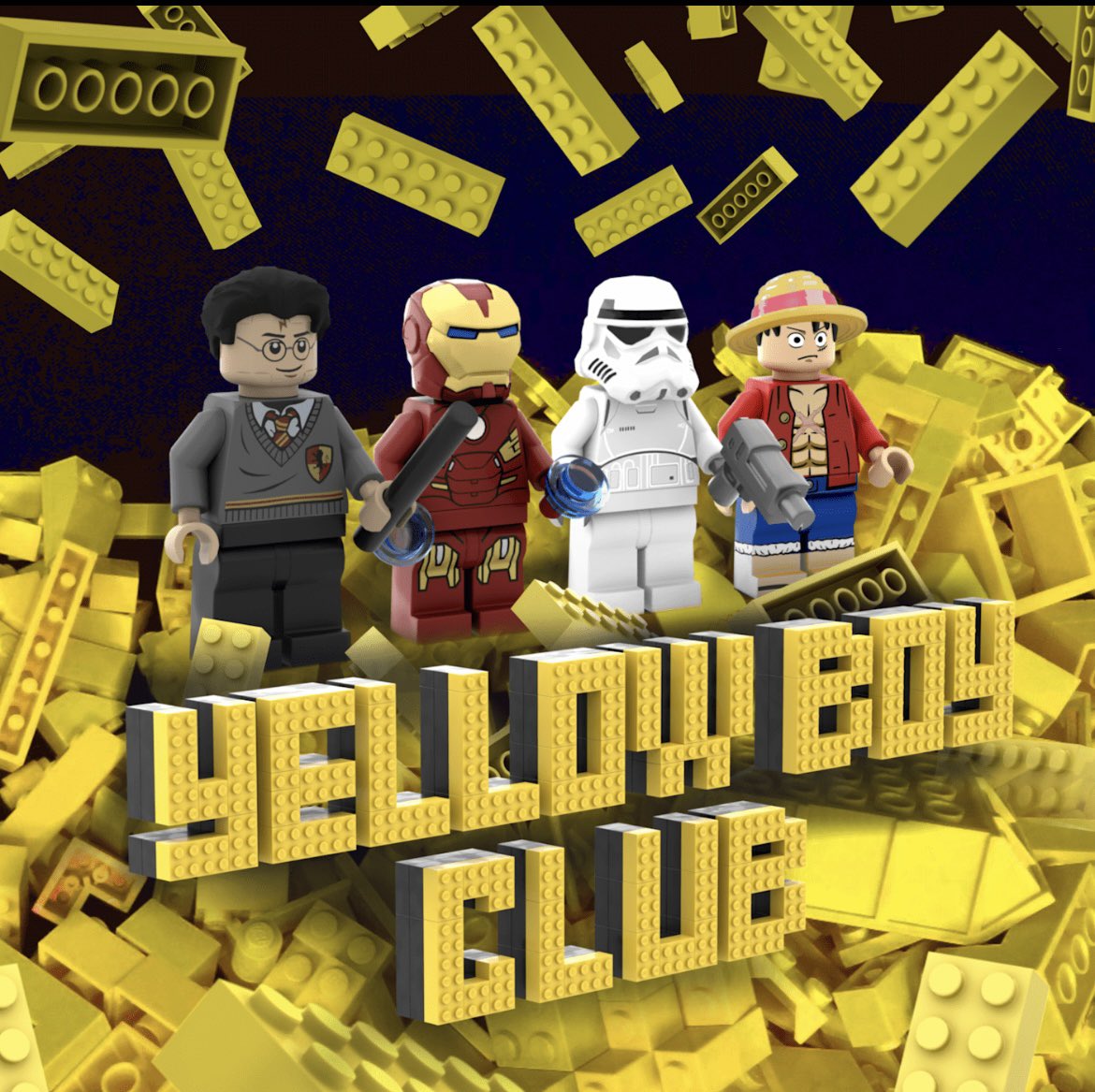 yellowboysclub's tweet photo. The most realistic #Legos collection is the most private #NFT you can find #Onepiece #starwars #HarryPotter and many more #Crypto #monkeydluffy https://t.co/zq92P0M9Gx