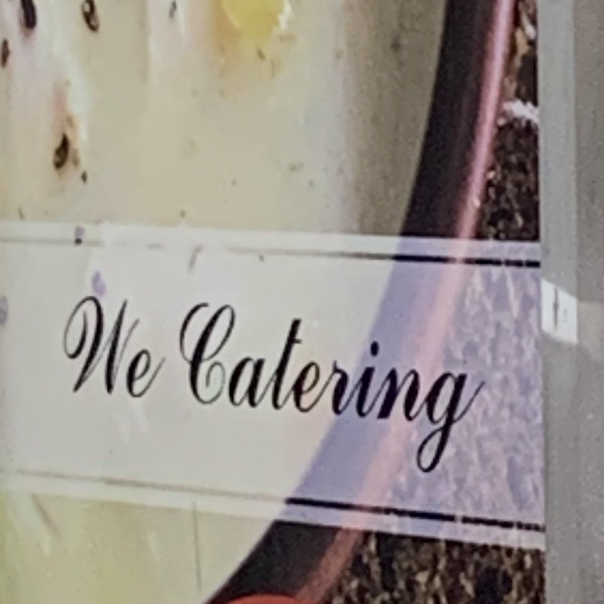 When we at the event, and we serving food to the guests, that’s when u know