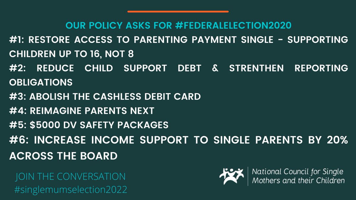 terese_smfa's tweet photo. As the #federalelection2022 approaches, we will be making the following asks for fairness, equity and safety of single mothers and their children.  #singlemumselection2022 https://t.co/O5TNCp5n4T