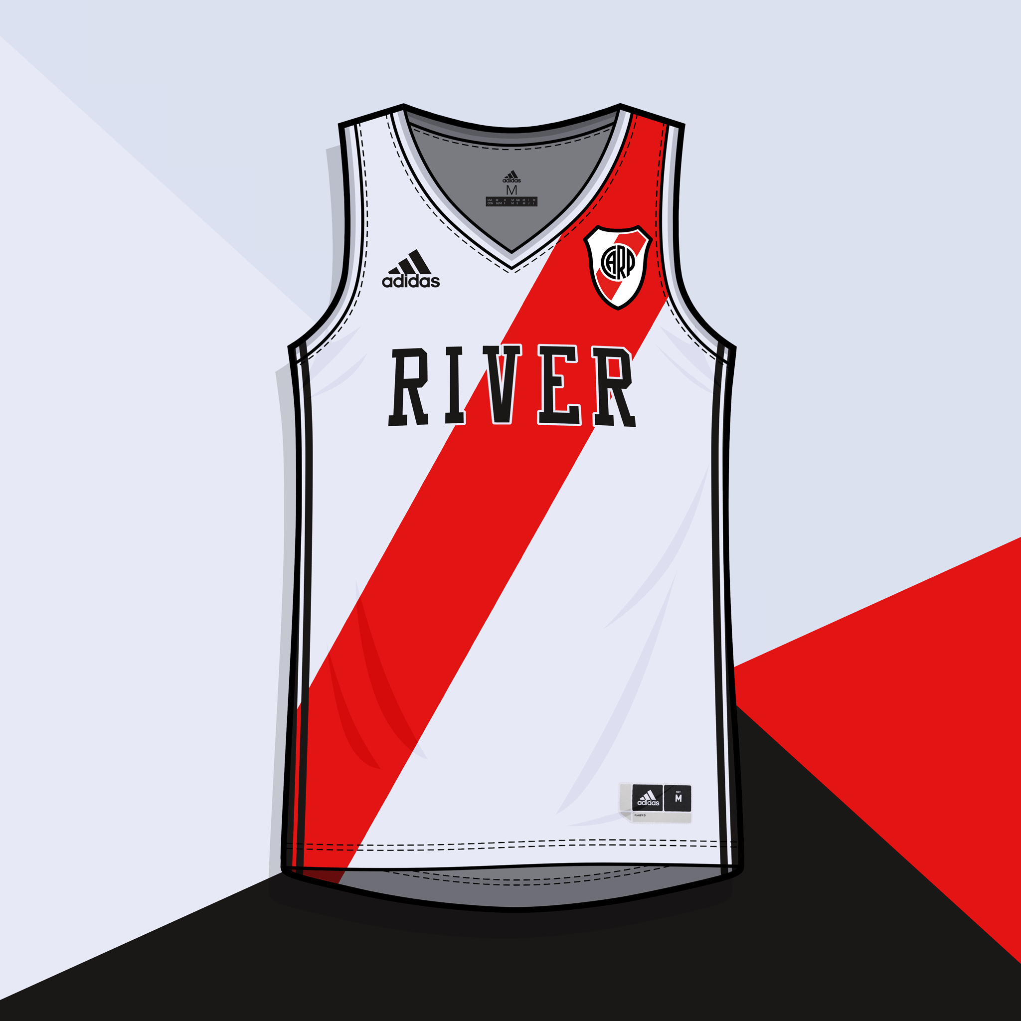 Musculosa basquet river plate hotsell