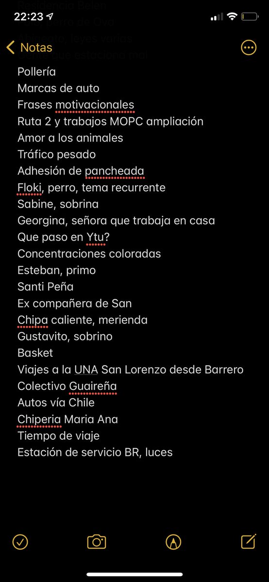 anazcosan's tweet photo. Mi hermana es una maquina de hablar, entonces viajando en ruta con la familia @belenanazco1 y yo empezamos a anotar en un tramo de 30 km todo lo que decia, correlatividad entre temas no existe, solo existe necesidad de no cerrar la boca. https://t.co/qceEq22q7K