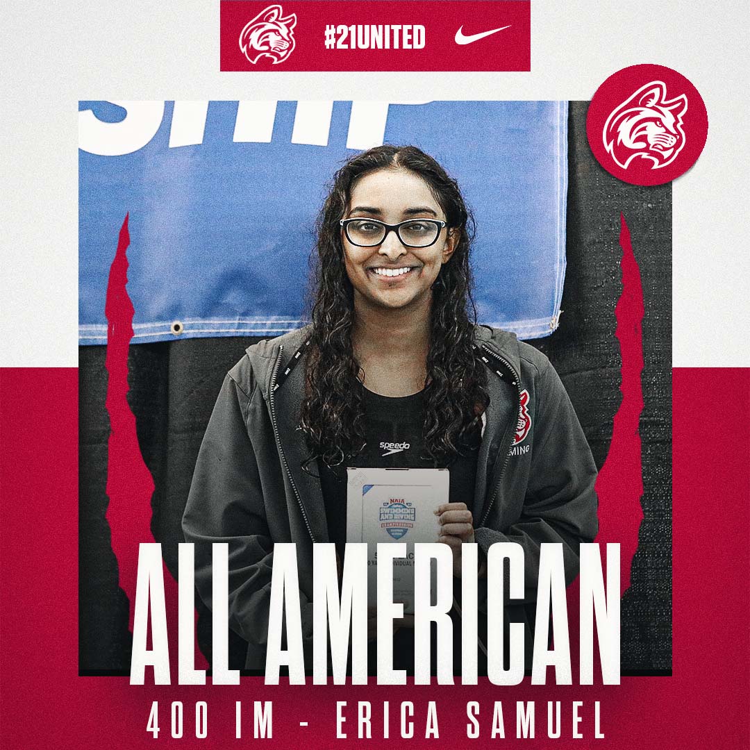 𝘼𝙇𝙇-𝘼𝙈𝙀𝙍𝙄𝘾𝘼𝙉

Erica Samuel finished 5th in the 400 IM collected her second All-American nod this season!
