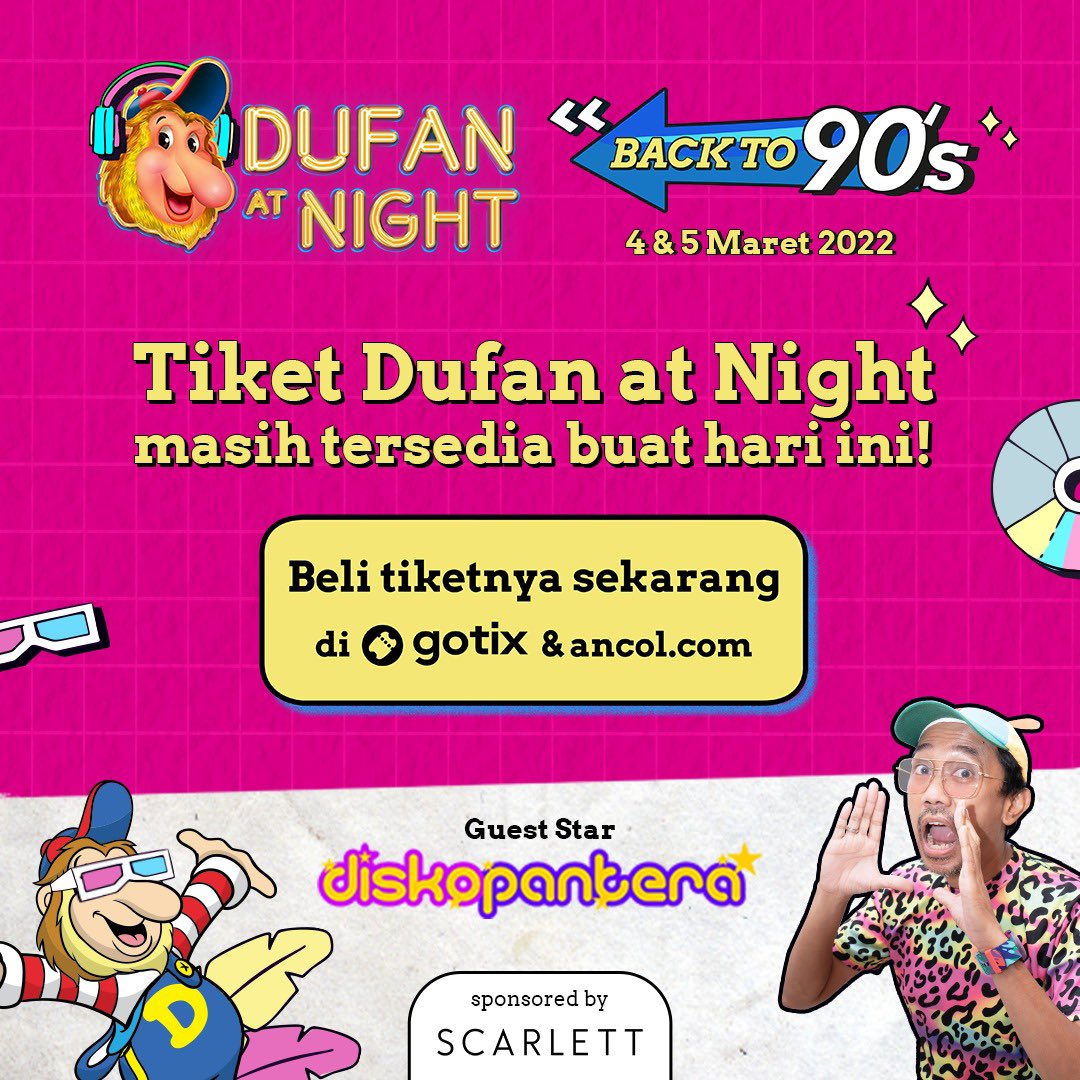 Siapa nih yang mau ikutan ke Dufan at Night??? Masih ada hari ini! Buat tiket bisa cek di ancol.com/acara/bernosta…