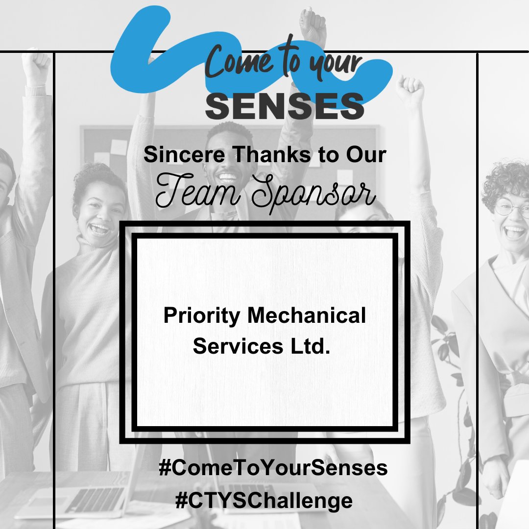 DeafBlindON's tweet photo. Huge shout-out @PriorityMech for supporting our #ComeToYourSenses challenge! 
Want to get in on the fun? Engage your senses in a fun and creative way! Choose up to 5 inspiring challenges over 5 days and fundraise for DeafBlind Ontario Foundation.  #CTYSChallenge https://t.co/uNbu7gP3x9