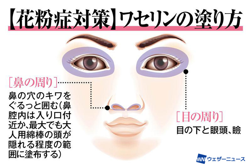 花粉症対策にワセリンがいいぞという話 目や鼻の周囲 なんなら鼻の中に塗る 歌舞伎かな やってみよう Togetter