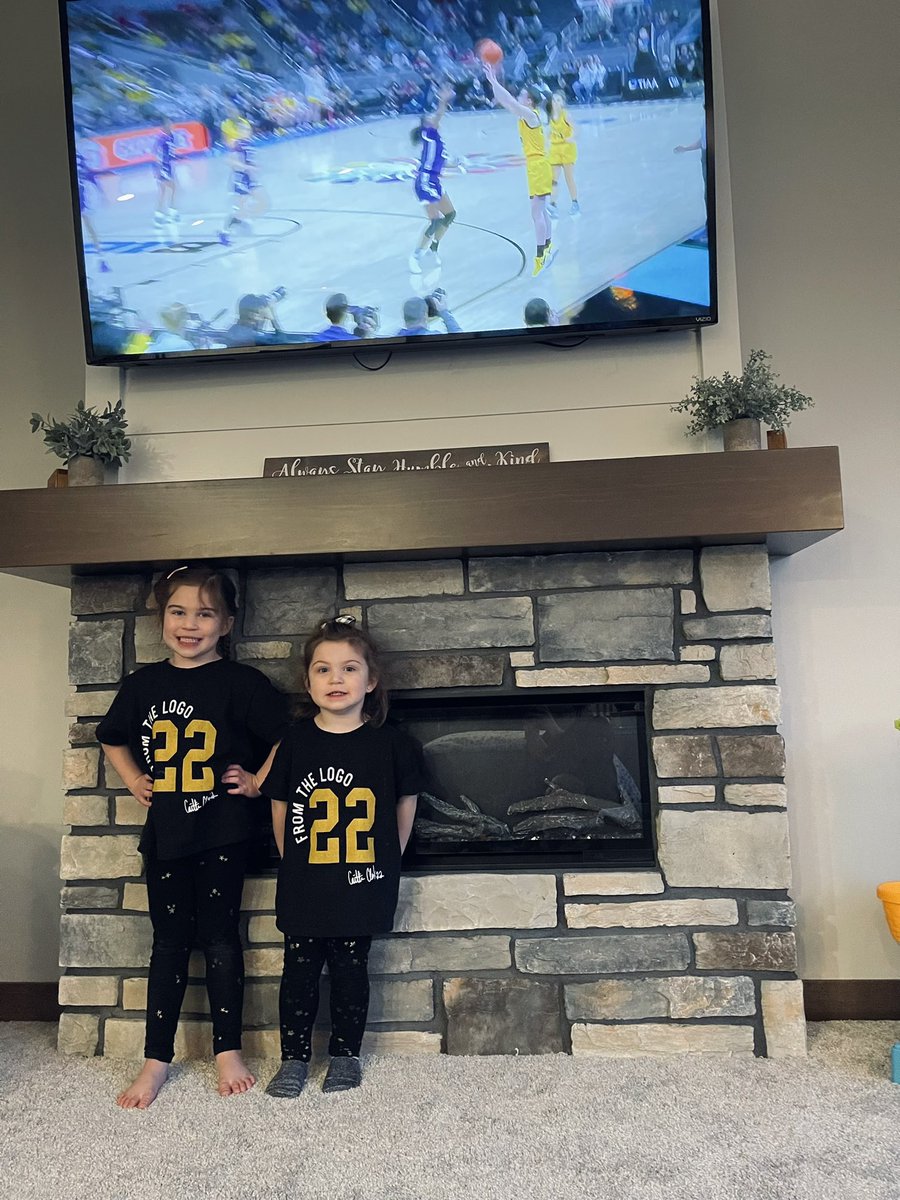 HoschDaddy's tweet photo. Girls were excited their shirts got here just in time for the B1G tourney so they could rep #22 @CaitlinClark22 #GirlDad https://t.co/aWNrzdVCot