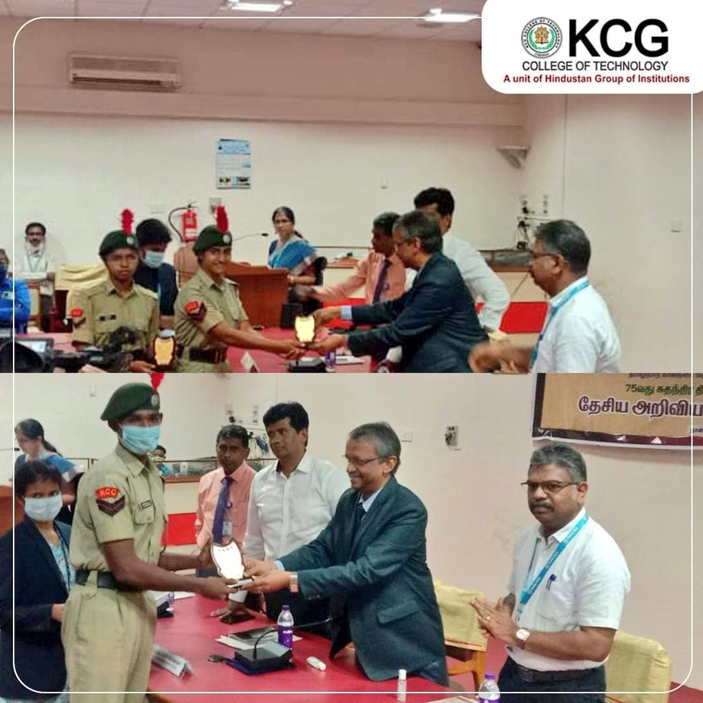 KCGSH2's tweet photo. The NCC cadets from @KCGtechnology won 2nd &amp; 3rd prize in Quiz &amp; Drawing Competition as part of events conducted by the  National Cadet Corps, Remount and Veterinary Unit on National Science Day. Congratulations to the winners! 
#KCGCollege #NationalScienceDay
@NccKcg https://t.co/0gUFRirT8c