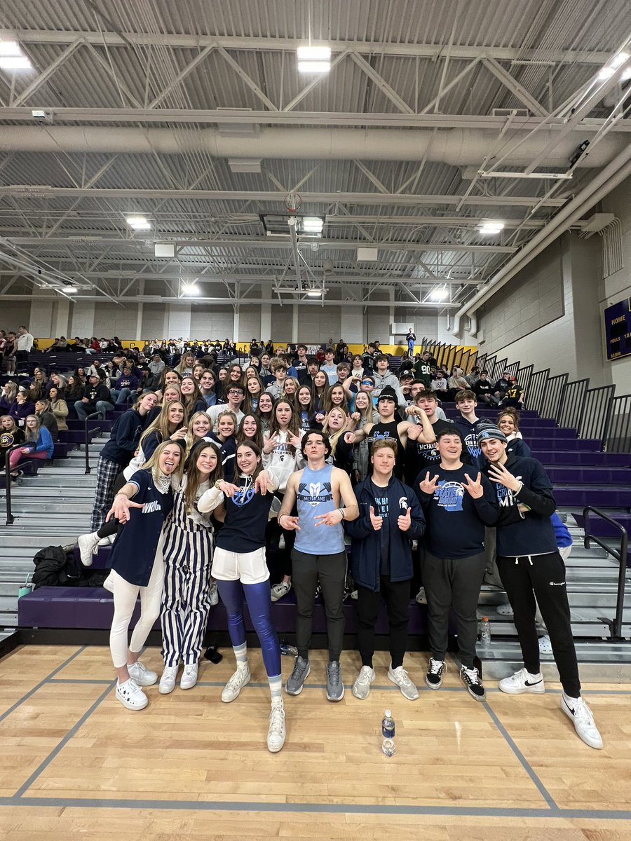 McfAthletics's tweet photo. Congratulations on a great season to @McFBasketball and shoutout to everyone who made the trip to Defo tonight ❤️‍🔥#beststudieintherock https://t.co/wVszb0MCW8