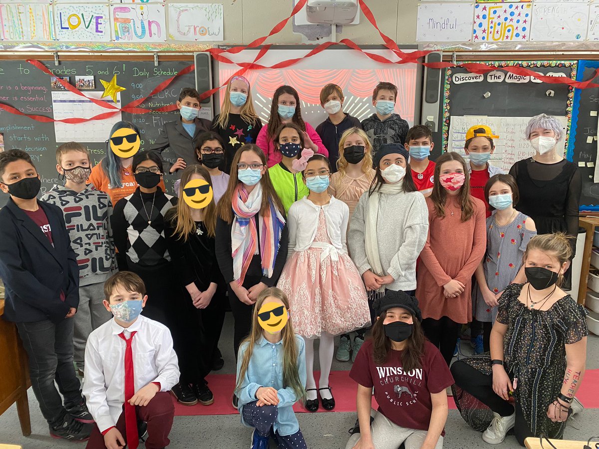 Today the the grade 5/6 <a href="/WinstonPSLDSB/">Winston Churchill PS</a>  enjoyed fancying it up on a feel Good Friday to celebrate their awesome stop motion films. Huge thanks to Teacher Huys who blazed this path with them. Such creativity, dedication, patience and awesome perseverance by all the groups. #sofun