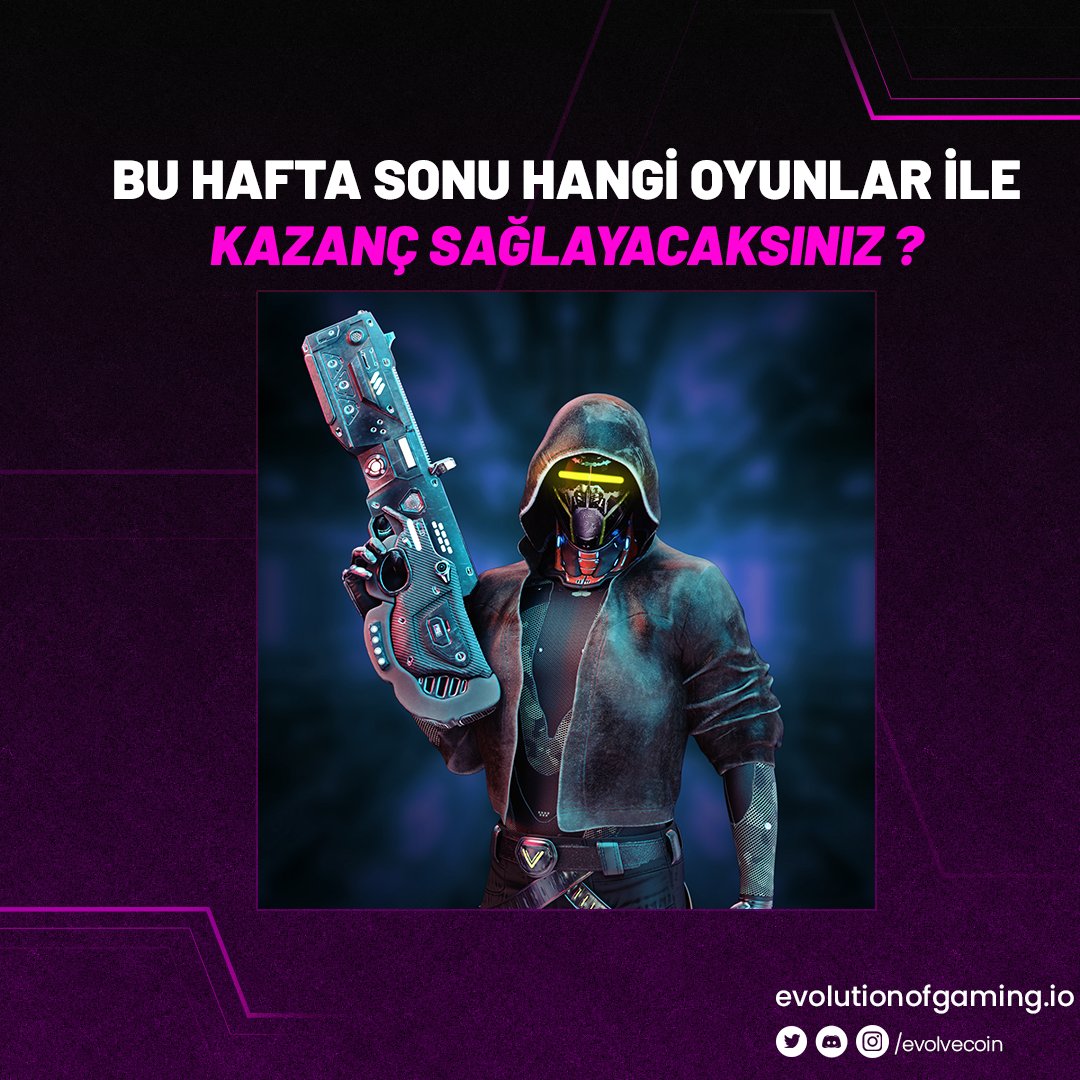 Bu hafta sonu hangi oyunlar ile kazanç sağlayacaksınız? 

EVOLVE Betaya katılın: shorturl.at/ejGPU

#crypto #bitcoin #cryptocurrency #blockchain #btc #ethereum #eth #ico #gaming #oyun #video #haftasonu