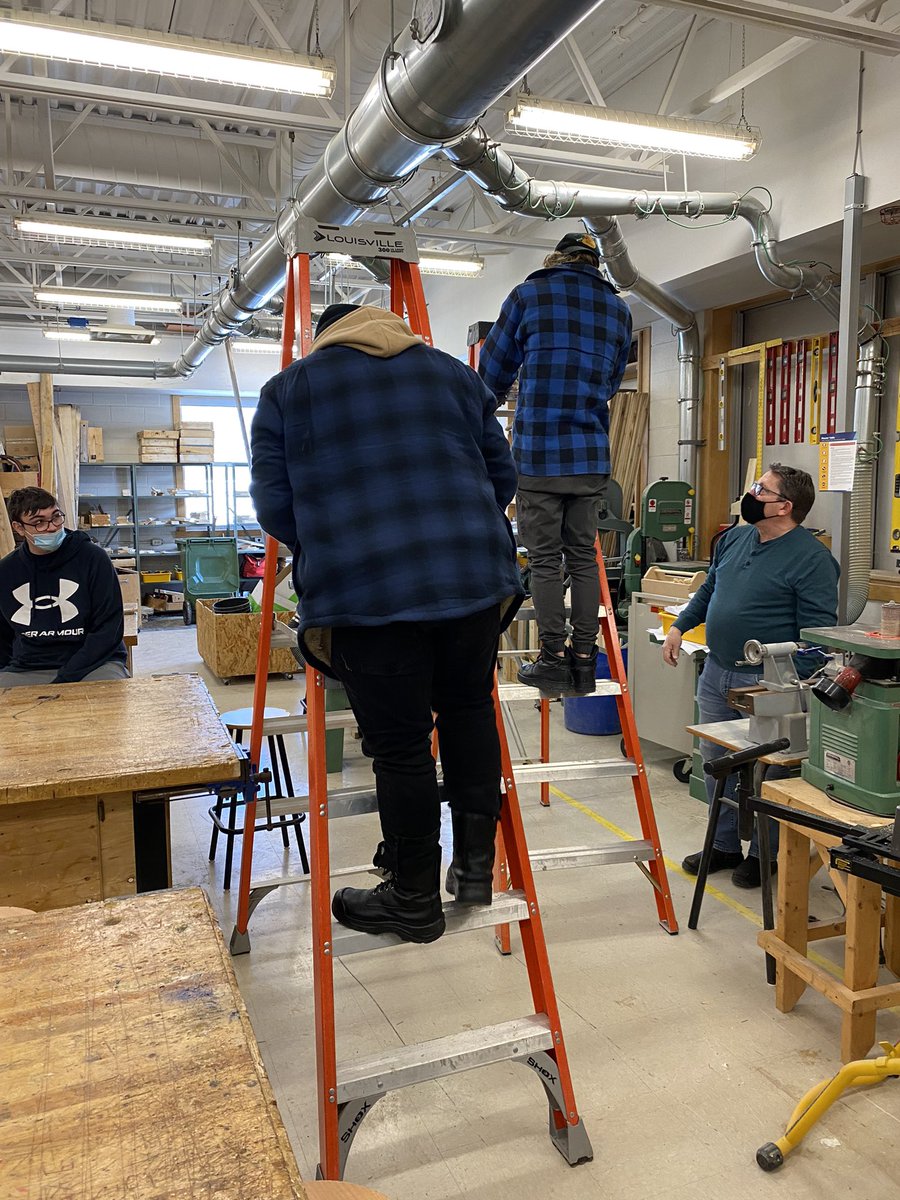 Thank you to <a href="/CCRCE_NS/">CCRCE</a> for supporting ladder training for our Building Systems students today. Students learned important safety practices for the workplace. <a href="/Learnstandingup/">Kilah Hayden</a>