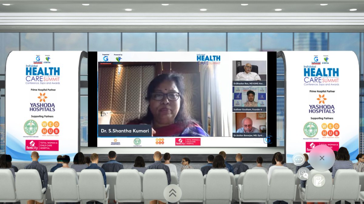 IndiglobalMedia's tweet photo. "We have started online school education program. We have trained 800 master trainers & our target is to reach 1500 schools this year. - Dr Shantha Kumari, President of Federation of Obstetric and Gynaecological Societies of India Fogsi
#IndiGlobalHealth #IGHS https://t.co/z25Fl8WVzH