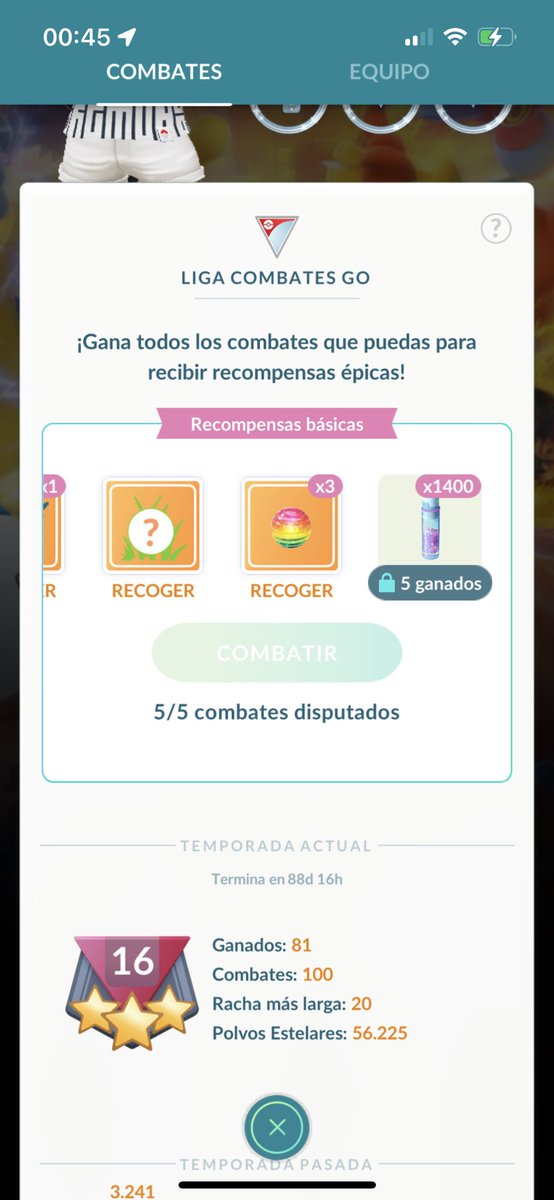 “Temporada de descanso” 😴