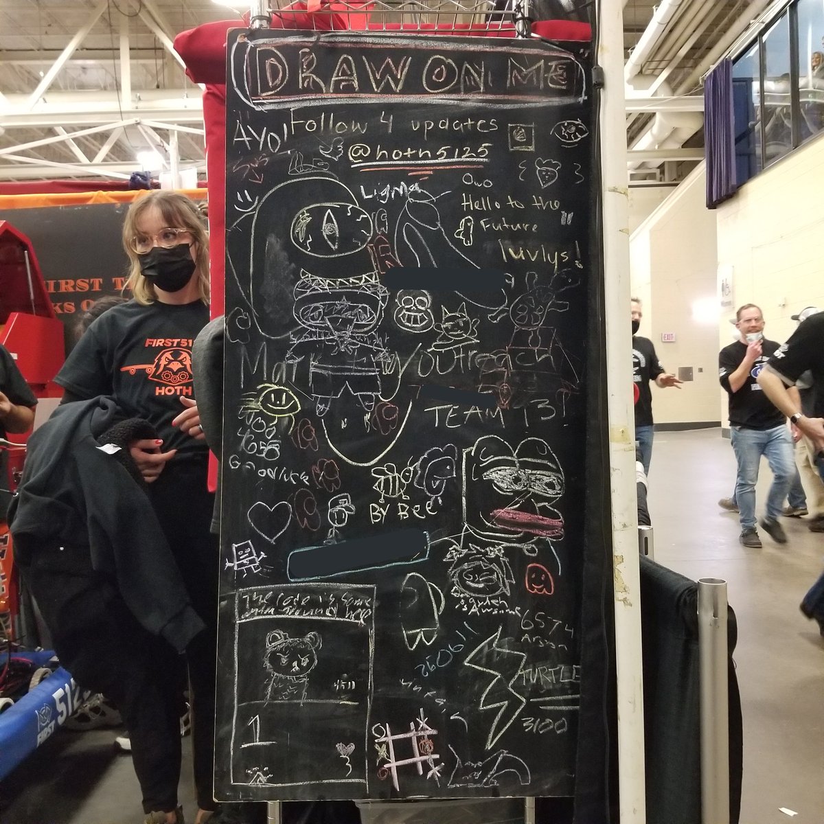 hoth5125's tweet photo. Here's a look at today's drawings for our drawing board. Not to mention, according to you all, pineapple pizza is a no-go and as for monkey; yes. Come back again by our pit tomorrow to draw again and answer more "thought-provoking" questions! #lakesuperior https://t.co/C5O7TQcnfV