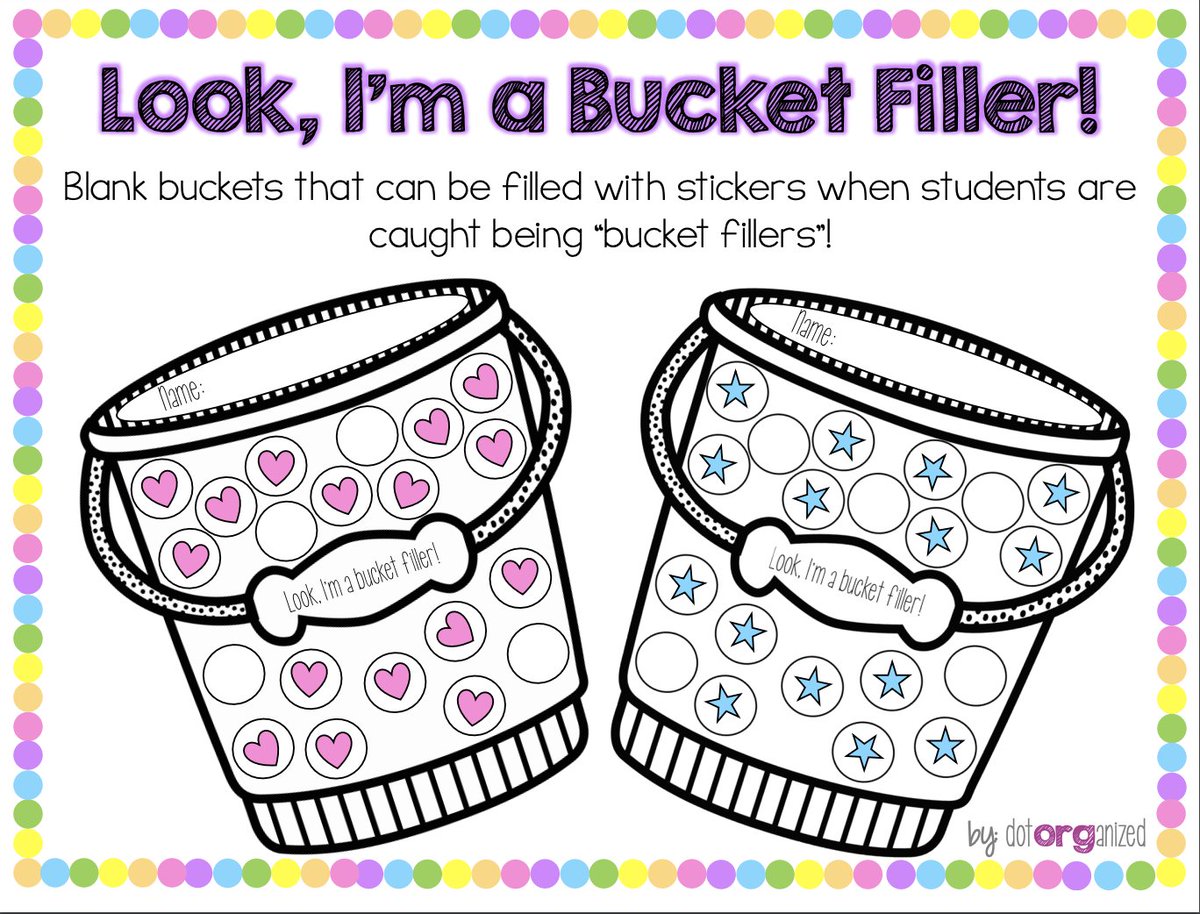JadeKatrib's tweet photo. Bucket Fillers. Such a great classroom management resource I came across earlier this week when casual teaching a year 2 class. This resource encourages students to be kind, respectful, caring and uplifting to their peers. #acuedu_p https://t.co/e13Xbg1p6F