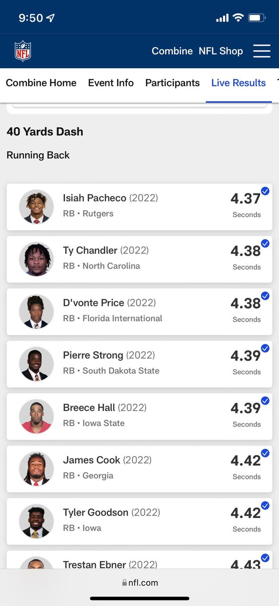RutgersOn3's tweet photo. Offical times came in and #Rutgers RB @isiah_pachecoRB is the fastest RB at the #NFLCombine https://t.co/QBdYTBm8V3