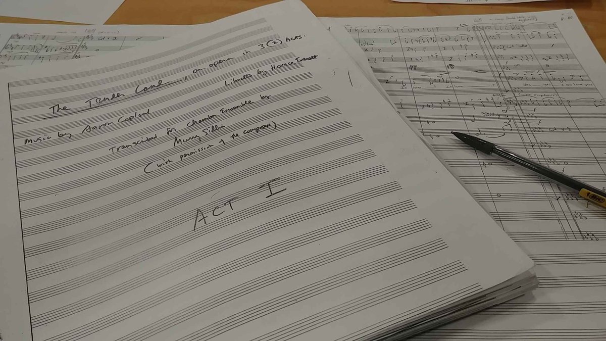 It's only fitting that my last day before spring break should be a 15hr one. 

#copland #opera #tenderland #rehearsal #cua