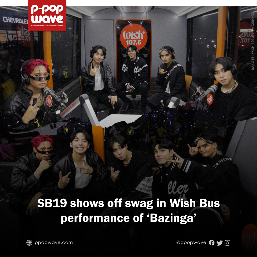 ppopwave's tweet photo. #SB19 (@SB19Official) members showed off their swag during their performance of their Billboard chart-topping hit ‘Bazinga,’ on the Wish 107.5 bus. The clip also showcased shots of the jampacked crowd who went to flock the venue in Quezon City.

Read: https://t.co/kMUdgGPvb8 https://t.co/uvFJyhFHkO