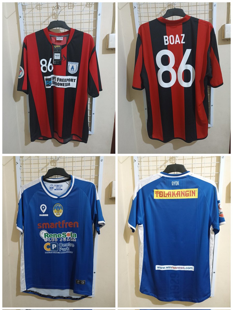 #Jersey4sale <a href="/Jerseyforum/">Si Paling Jersey</a>
Persipura AFC 2014
PI Size XXL (74×58)
NNS &amp; Patch Remake
BNWT
370k

PSIM Jogja 2019
Size M (76×57)
All Original
VGC
180k

WA 081339538244
Shopee shopee.co.id/yangdaribali