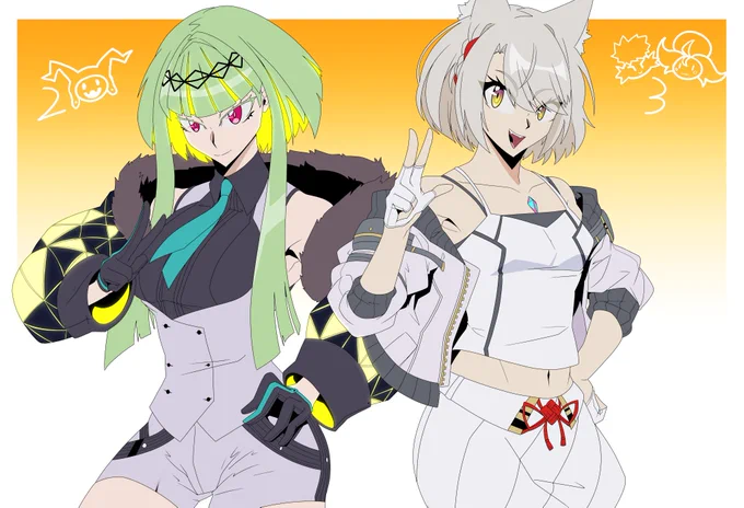 2022 JRPG trend sure jackets over the shoulder~

#ソウルハッカーズ2  #SoulHackers2
#Xenoblade3 #ゼノブレイド3 #XenobladeChronicles3 