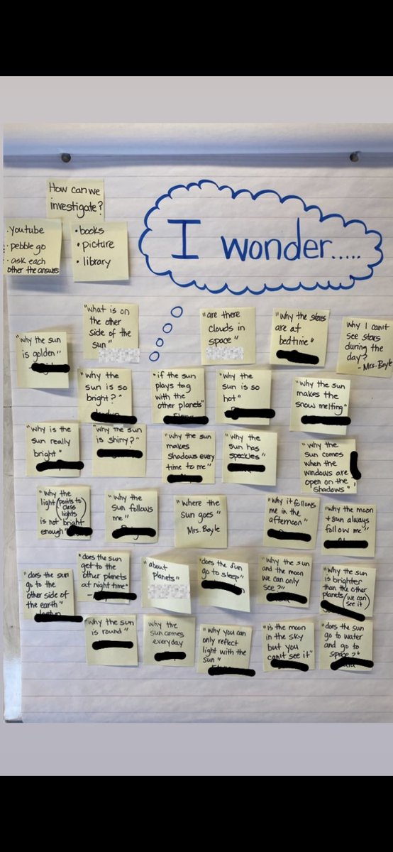 KindieBTDSB's tweet photo. When an S said “we can ask each other the answers” after our “I wonder..”. I smiled &amp; said “yes” because in that moment we created an environment where everyone’s ideas matter, their knowledge mattered! #knowledgeispower #inquiry https://t.co/ePzGTQwN0G