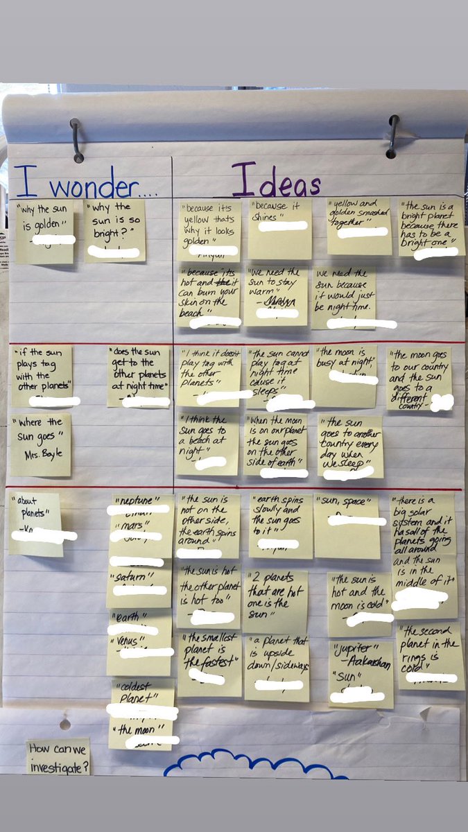 KindieBTDSB's tweet photo. When an S said “we can ask each other the answers” after our “I wonder..”. I smiled &amp; said “yes” because in that moment we created an environment where everyone’s ideas matter, their knowledge mattered! #knowledgeispower #inquiry https://t.co/ePzGTQwN0G