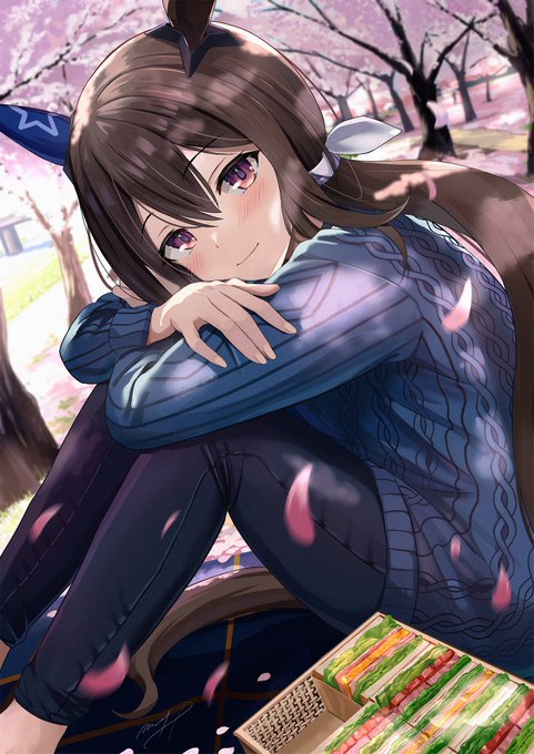 アヤベさん(シニア級)とお花見デート
#ウマ娘 #アドマイヤベガ 