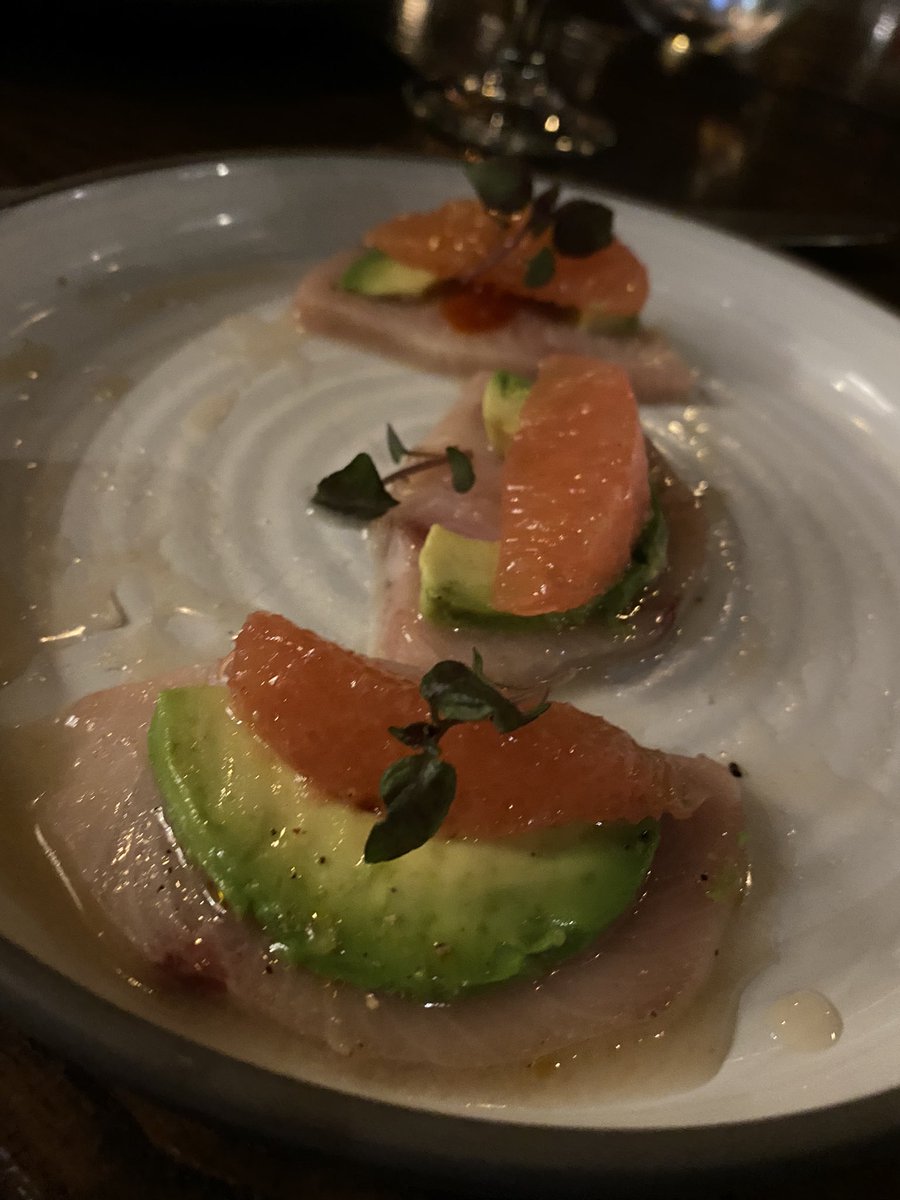 inthemageors's tweet photo. Man @TommySledge is not lying. 
Knife in Plano was phenomenal. 
My pic of my steak didn’t turn out but the yellow tale was amazing. We finished with Chocolate and Coffee but I wanted all of their deserts. 
Great ambiance and the staff was the cherry on top. Wonderful night. https://t.co/YlUDiAKrXN