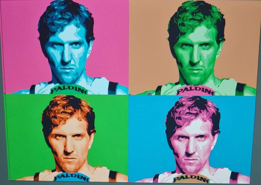 StidhamSherri's tweet image. @dallasmavs #MavsFanArt #andywarhol #WebDesignStudent