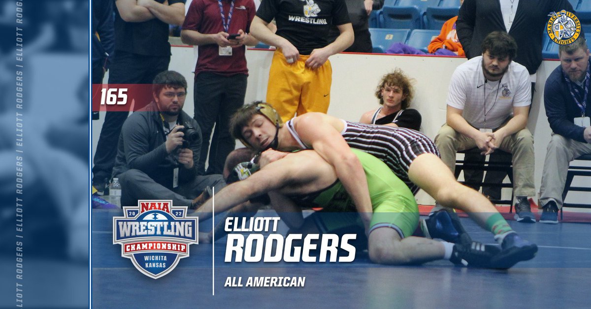 MarianWrestle's tweet photo. Congrats to Elliott Rodgers on becoming an ALL AMERICAN at 165 pounds! https://t.co/aNBzlWXvrZ