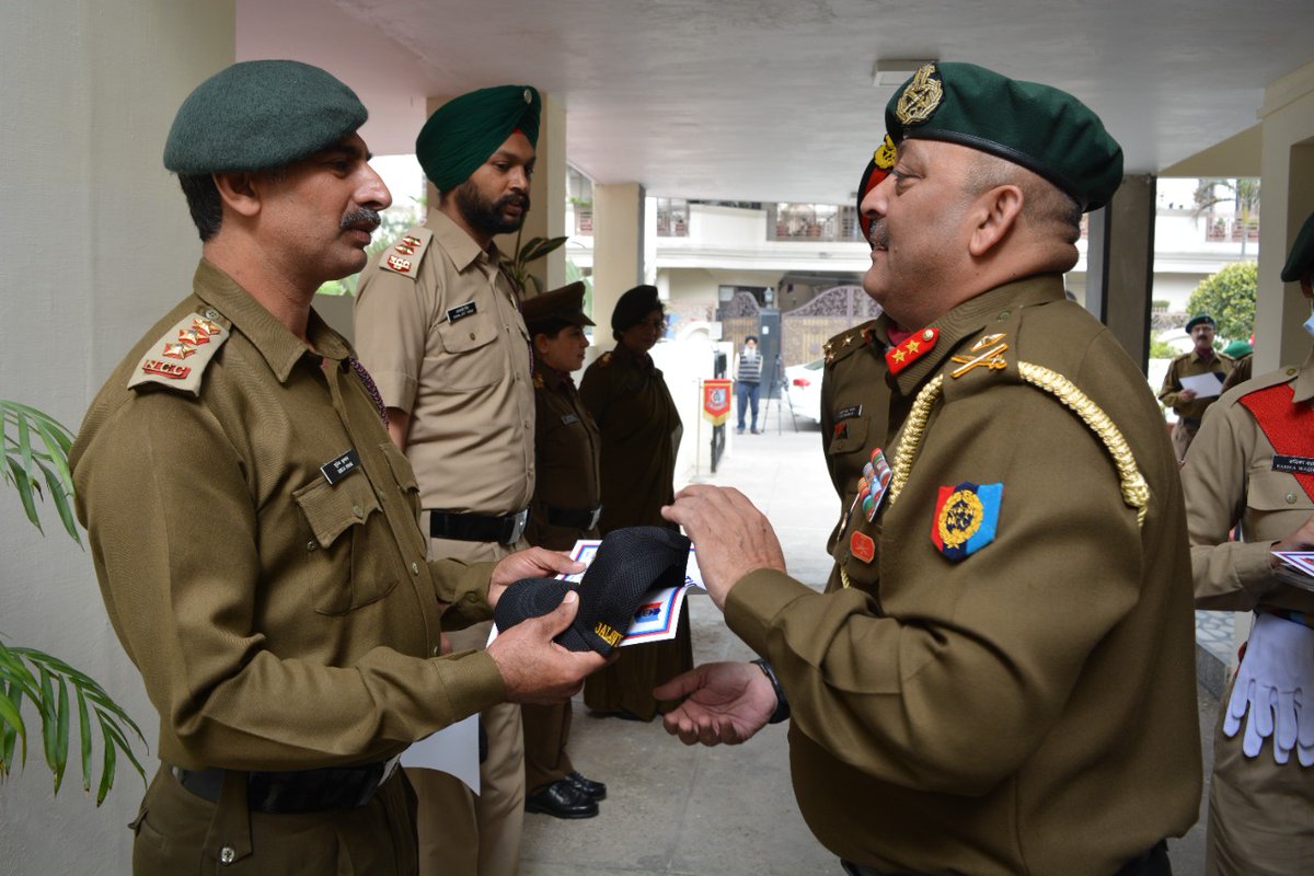 CPhhp's tweet photo. Maj Gen Rajiv Chhibber, SM, ADG  PHHP&amp;C Dte visited  Jalandhar Gp on a familiarisation visit. He was briefed by the Group Cdr on training and administrative issues. The ADG interacted with Staff and Cadets and motivated them to excel in all fields.@HQ_DG_NCC @drajaykumar_ias https://t.co/lo6AdaRA0Q