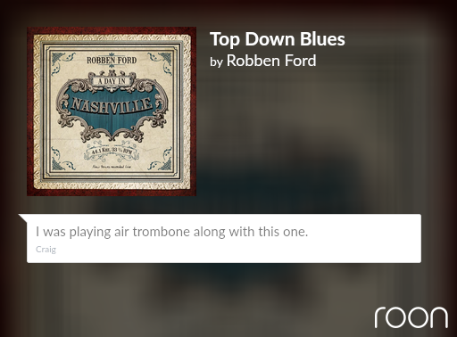 Bobby_Clobber's tweet photo. #roon #music #nowplaying https://t.co/ku70nHKPXb