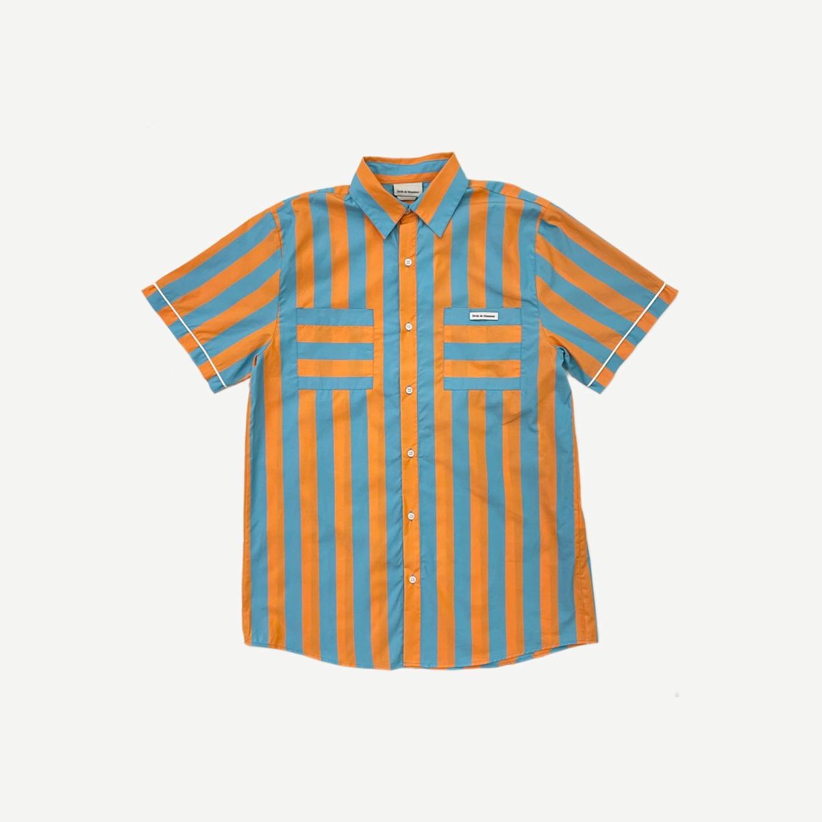 MT_HARAJUKU's tweet image. &amp;lt;Drôle de monsiur&amp;gt;

STRIPE SS SHIRT
color: Orange
size: S M
¥33,000-(tax in)

#droledemonsieur 
#monkeytime
#monkeytimejp
#beautyandyouth 
#unitedarrows