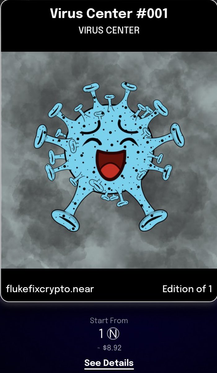 Virus Center Collection
paras.id/flukefixcrypto…

#nftcollector #NFTCommumity #NFTThaicommunity #NFTMarketplace #NFTGiveaway #NFT #nftgames #paras