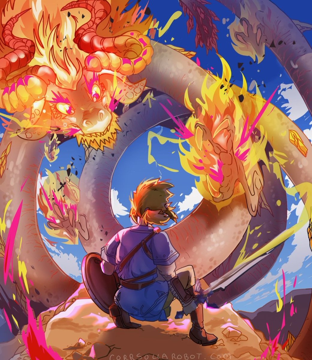 KaijuCeri's tweet photo. Breathe of the wild anniversary throwback pictures I did. I really can't wait for the new game! #BotW5th #BOTW https://t.co/UNV58aOpxn