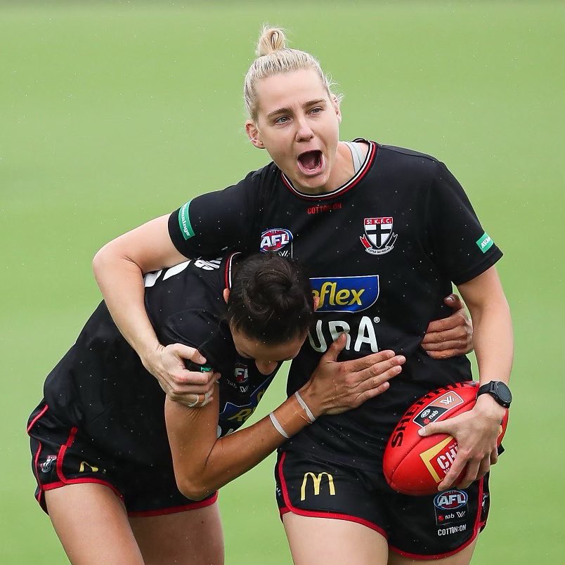 How good it is to be back 🙏

#AFLWSaintsCats #TogetherWeRise
