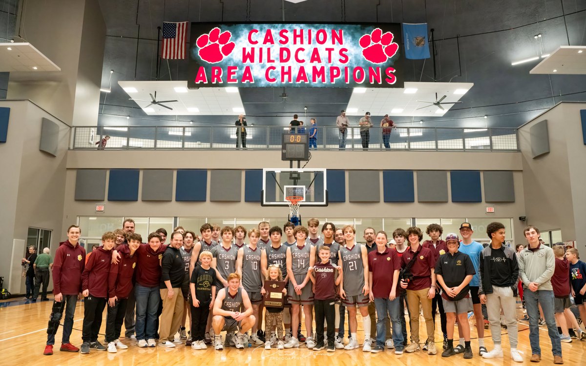 The Cashion Wildcats earn another trip to the Big House! Big win tonight over the Hooker Bulldogs to win Area! #okpreps